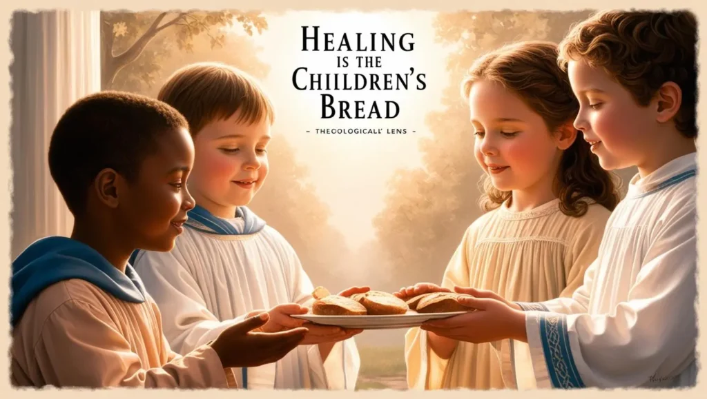 Who said Healing is the children's bread